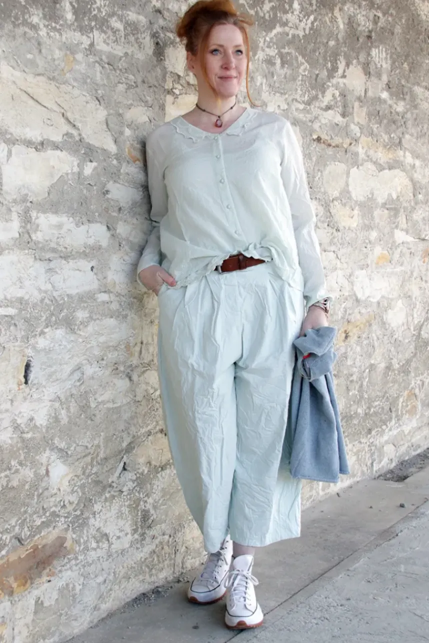 Ewa i Walla Hose BOTVI 11425 in softes mint (soft jade) - reine Knitterbaumwolle