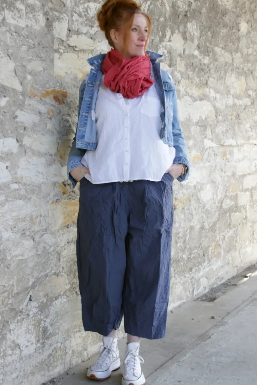 Ewa i Walla Hose BOTVI 11425 in blau (blue) - reine Knitterbaumwolle