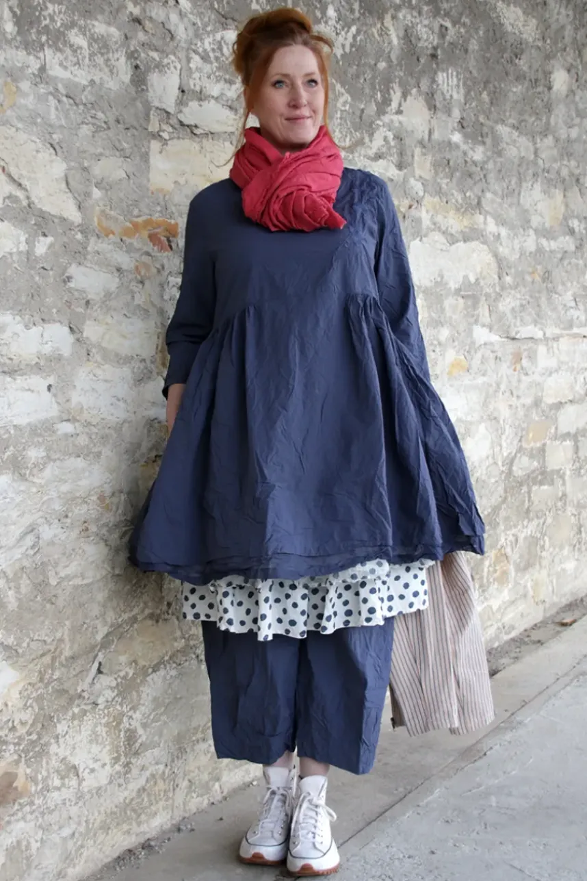 Ewa i Walla Hose BOTVI 11425 in blau (blue) - reine Knitterbaumwolle