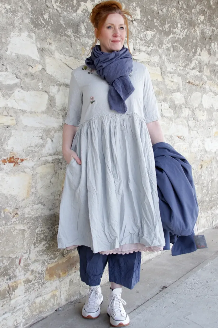Ewa i Walla Hose BOTVI 11425 in blau (blue) - reine Knitterbaumwolle