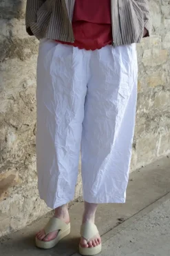 Ewa i Walla Hose BOTVI 11425 in weiß (white) - reine Knitterbaumwolle