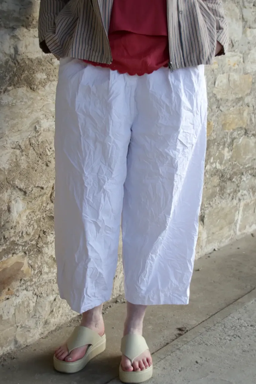 Ewa i Walla Hose BOTVI 11425 in weiß (white) - reine Knitterbaumwolle