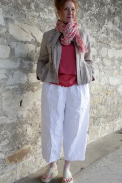 Ewa i Walla Hose BOTVI 11425 in weiß (white) - reine Knitterbaumwolle
