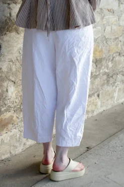Ewa i Walla Hose BOTVI 11425 in weiß (white) - reine Knitterbaumwolle