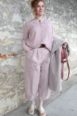 Ewa i Walla Hose BOTVI 11425 in rose (pale mauve) - reine Knitterbaumwolle