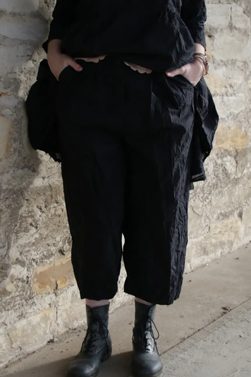 Ewa i Walla Hose BOTVI 11425 in schwarz (black) - reine Knitterbaumwolle