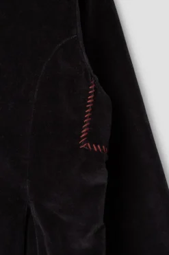 *Ewa i Walla Jacke 66755 LILLEMOR in schwarz (black) - Samt aus reiner Baumwolle