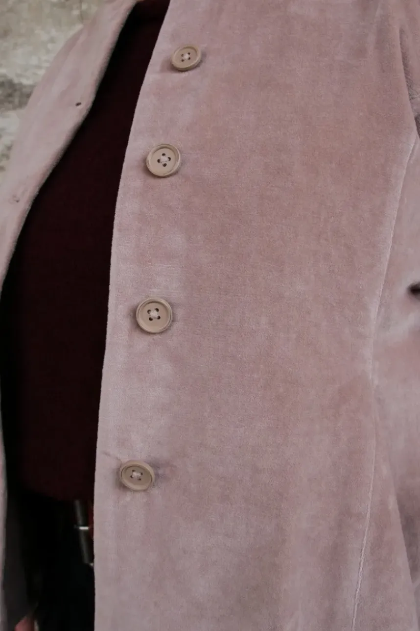 *Ewa i Walla Jacke 66755 LILLEMOR in altrosa (taupe) - Samt aus reiner Baumwolle