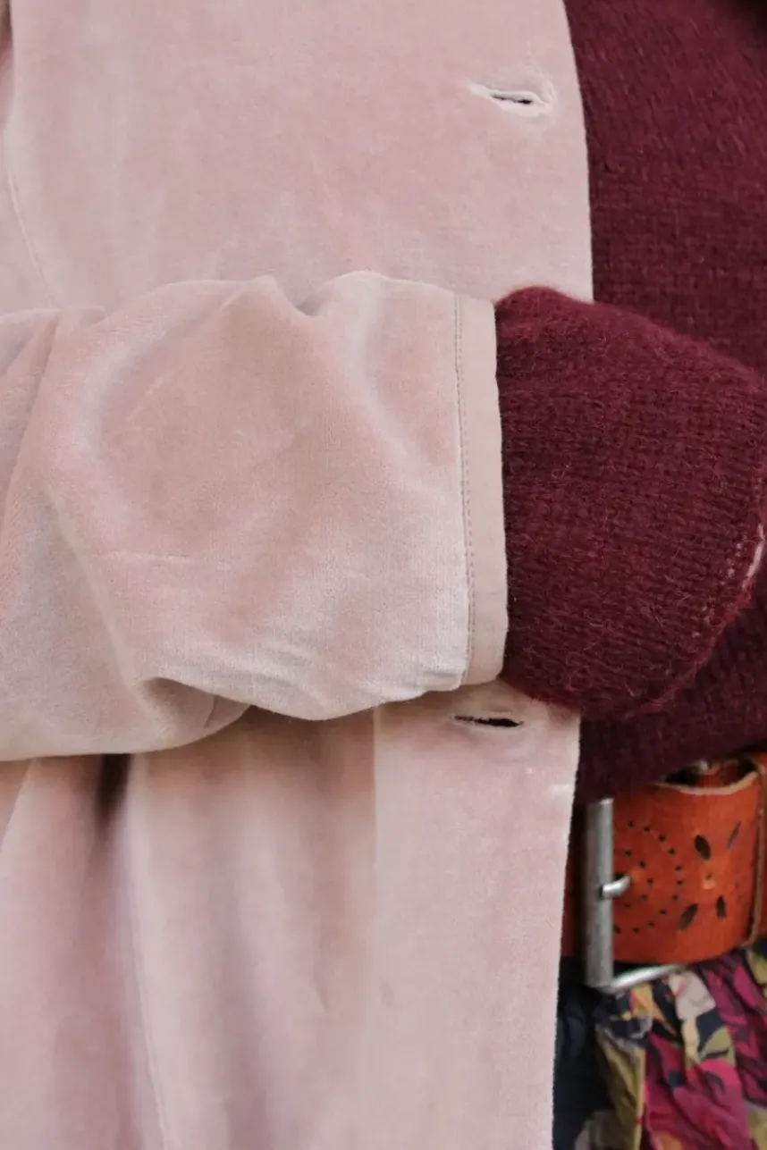 *Ewa i Walla Jacke 66755 LILLEMOR in altrosa (taupe) - Samt aus reiner Baumwolle