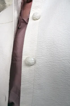 Ewa i Walla Jacke BENITA 66769 in cremeweiss (cream) - Seersucker aus reiner Baumwolle