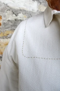 Ewa i Walla Jacke BENITA 66769 in cremeweiss (cream) - Seersucker aus reiner Baumwolle
