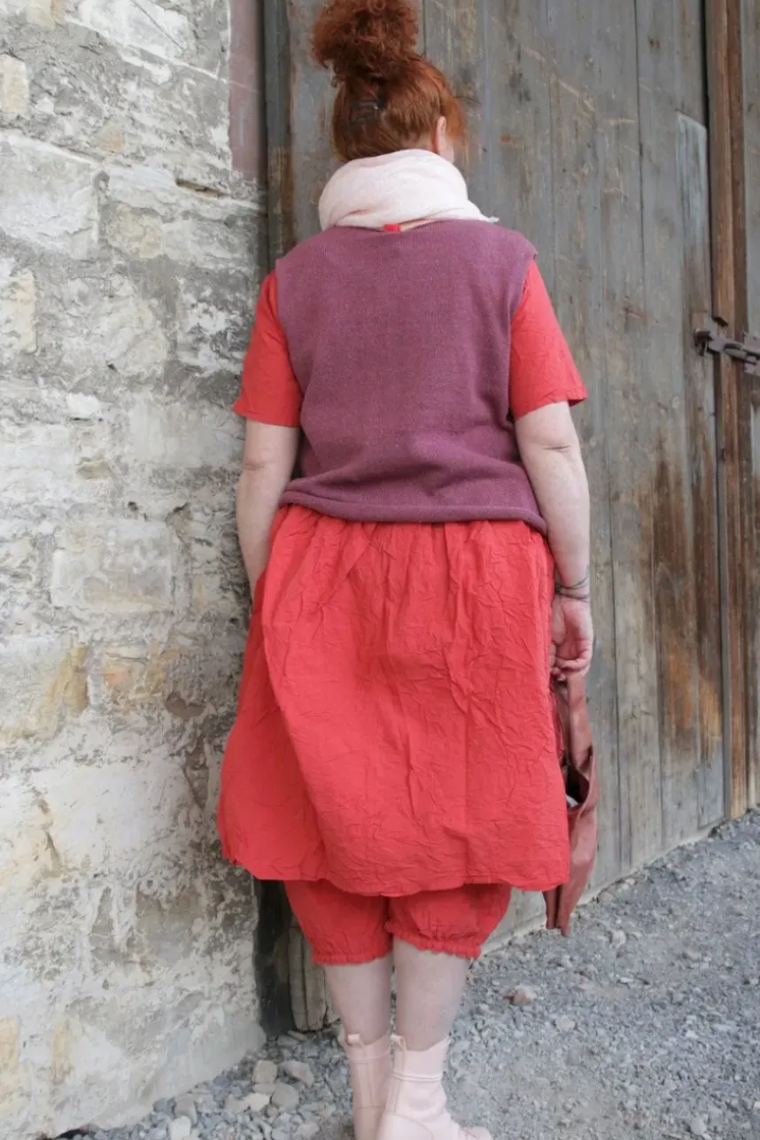 Ewa i Walla Kleid 55859 ALISON in rosenrot (rose) - reine Knitterbaumwolle