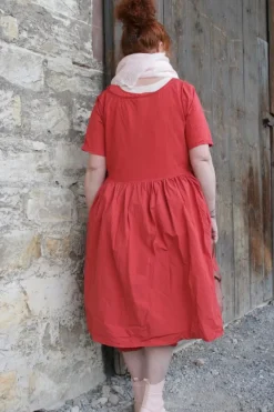 Ewa i Walla Kleid 55859 ALISON in rosenrot (rose) - reine Knitterbaumwolle
