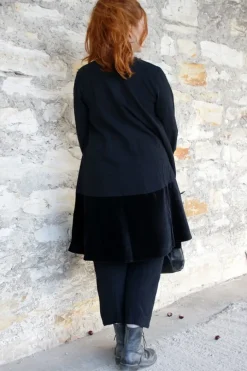 *Ewa i Walla Kleid 55887 ANTONIA in schwarz (black) - softe Wolle & Baumwolle
