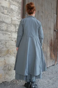 *Ewa i Walla Kleid 55863 HANNE in blau grau (storm blue) - reine Knitterbaumwolle