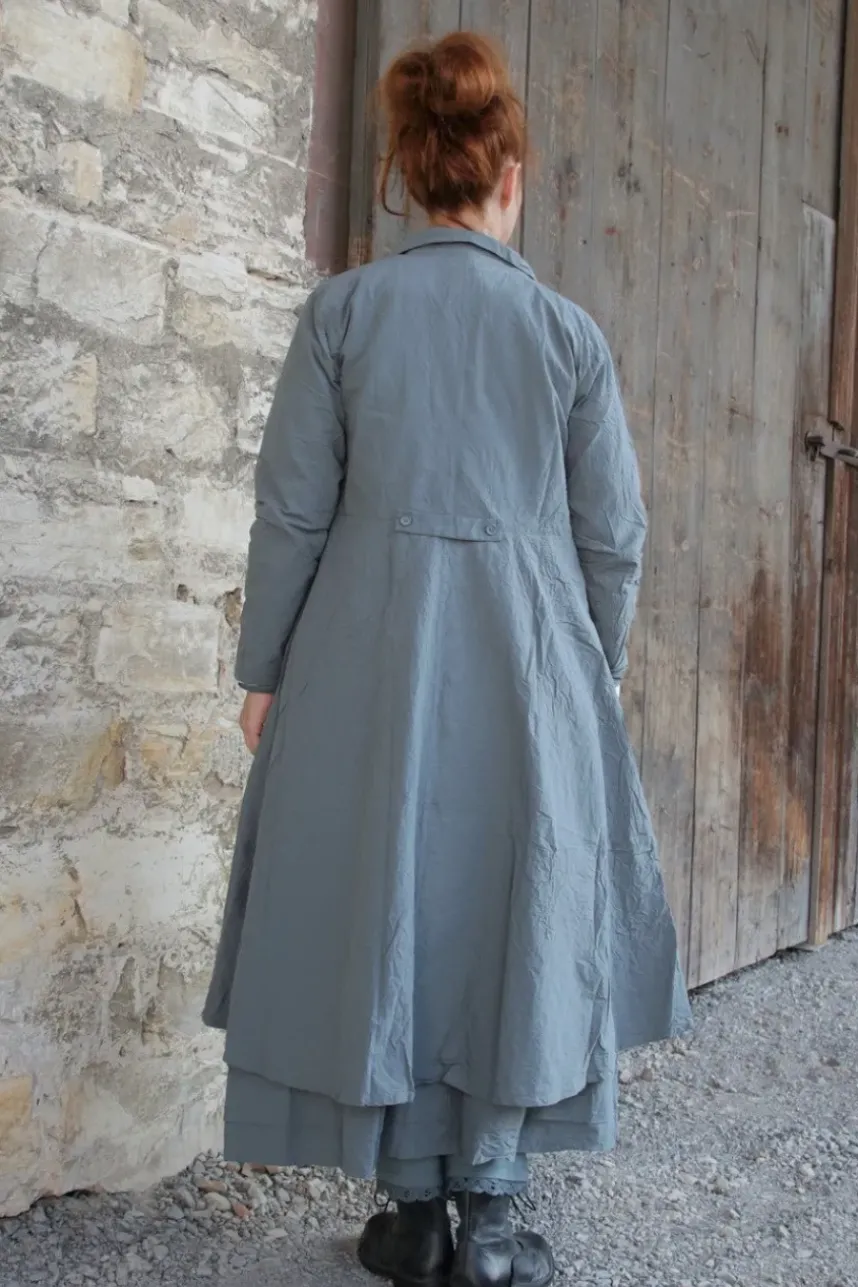*Ewa i Walla Kleid 55863 HANNE in blau grau (storm blue) - reine Knitterbaumwolle