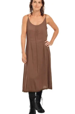 Ewa i Walla Kleid 55711 in braun - reine Viskose