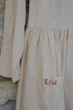 Ewa i Walla Kleid 55728 in creme - softe Knitterbaumwolle