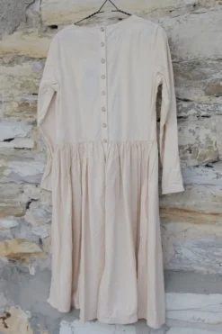 Ewa i Walla Kleid 55728 in creme - softe Knitterbaumwolle