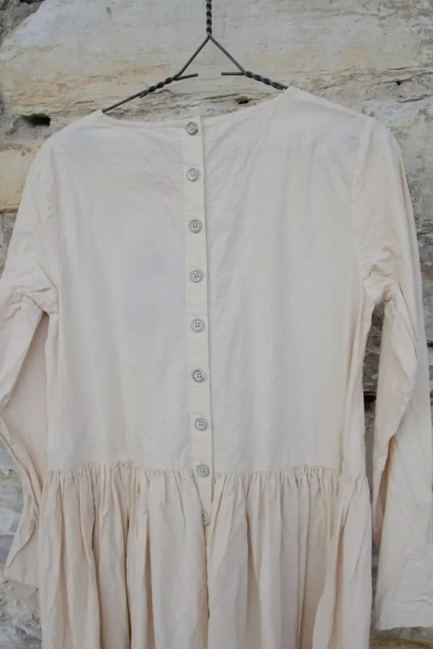 Ewa i Walla Kleid 55728 in creme - softe Knitterbaumwolle