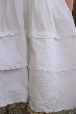 Ewa i Walla Kleid 55841 INGALILL in reinweiss (white) - reine Knitterbaumwolle