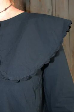 *Ewa i Walla Kleid 55865 LEONOR in schwarz (black) - reine Knitterbaumwolle