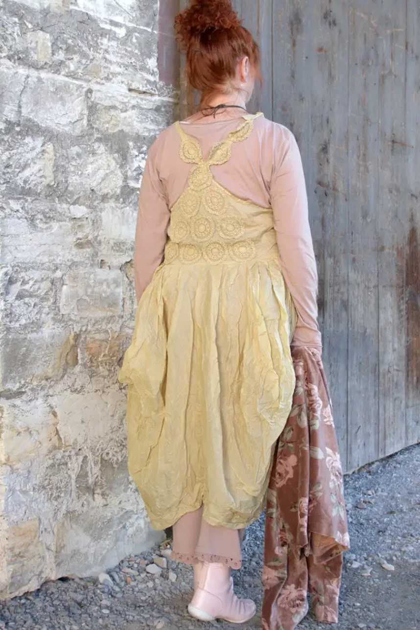 *Ewa i Walla Kleid 55882 LIBBY im hellen lemon (ecru) - Organza aus reiner Baumwolle