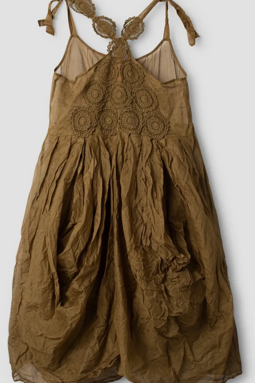 *Ewa i Walla Kleid 55882 LIBBY in oliv (olive) - Organza aus reiner Baumwolle