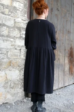 *Ewa i Walla Kleid 55866 LISE-LOTT in vintage schwarz (black) - softe Winterbaumwolle