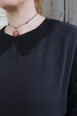 *Ewa i Walla Kleid 55866 LISE-LOTT in vintage schwarz (black) - softe Winterbaumwolle