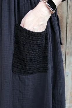 *Ewa i Walla Kleid 55866 LISE-LOTT in vintage schwarz (black) - softe Winterbaumwolle
