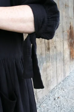 *Ewa i Walla Kleid 55866 LISE-LOTT in vintage schwarz (black) - softe Winterbaumwolle