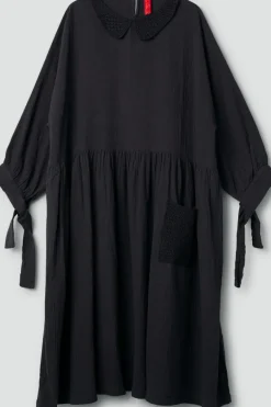 *Ewa i Walla Kleid 55866 LISE-LOTT in vintage schwarz (black) - softe Winterbaumwolle