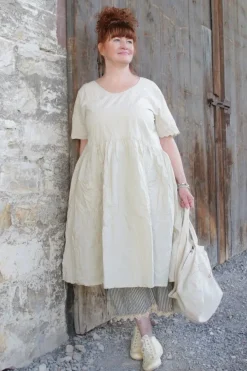 Ewa i Walla Kleid 55839 VEGA im hellen mint (soft mint) - reine Knitterbaumwolle