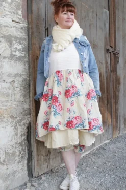 Ewa i Walla Kleid 55839 VEGA in pastellgelb (vanilla) - reine Knitterbaumwolle