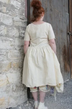 Ewa i Walla Kleid 55839 VEGA in pastellgelb (vanilla) - reine Knitterbaumwolle