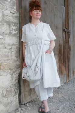 Ewa i Walla Kleid 55839 VEGA in pastellblau (ice blue) - reine Knitterbaumwolle