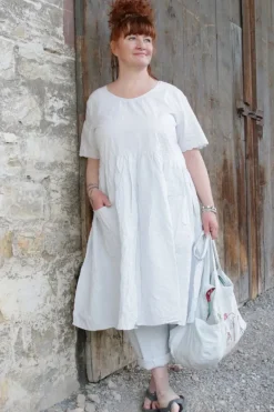 Ewa i Walla Kleid 55839 VEGA in pastellblau (ice blue) - reine Knitterbaumwolle