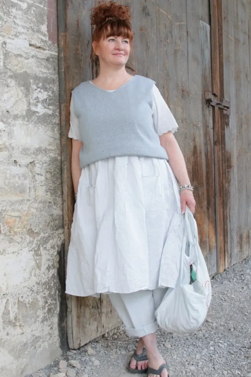 Ewa i Walla Kleid 55839 VEGA in pastellblau (ice blue) - reine Knitterbaumwolle