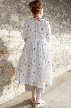 Ewa i Walla Kleid GULL-BRITT 55889 in Flower Print (original) - reine Knitterbaumwolle