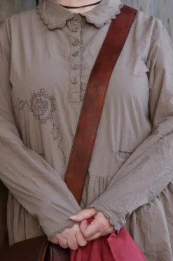 Ewa i Walla Kleid PAOLA 55820 in nussbraun (walnut) - reine Knitterbaumwolle