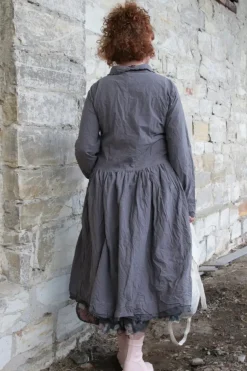 Ewa i Walla Kleid PAOLA 55820 in graublau (dim grey) - reine Knitterbaumwolle