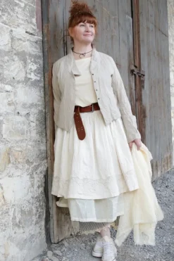 Ewa i Walla Kurzarm-Shirt 44979 INEZ in pastellgelb (vanilla) - softer Jersey