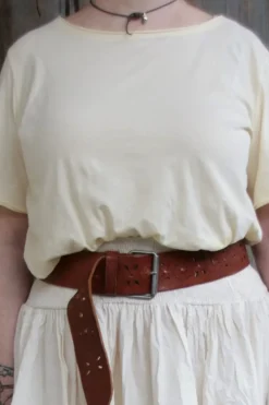 Ewa i Walla Kurzarm-Shirt 44979 INEZ in pastellgelb (vanilla) - softer Jersey