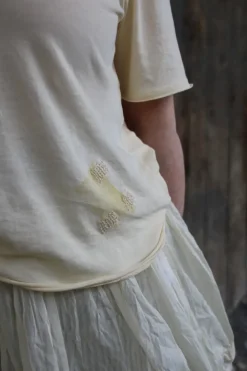 Ewa i Walla Kurzarm-Shirt 44979 INEZ in pastellgelb (vanilla) - softer Jersey
