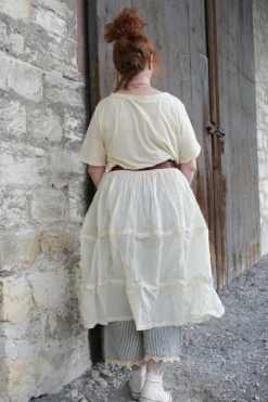 Ewa i Walla Kurzarm-Shirt 44979 INEZ in pastellgelb (vanilla) - softer Jersey