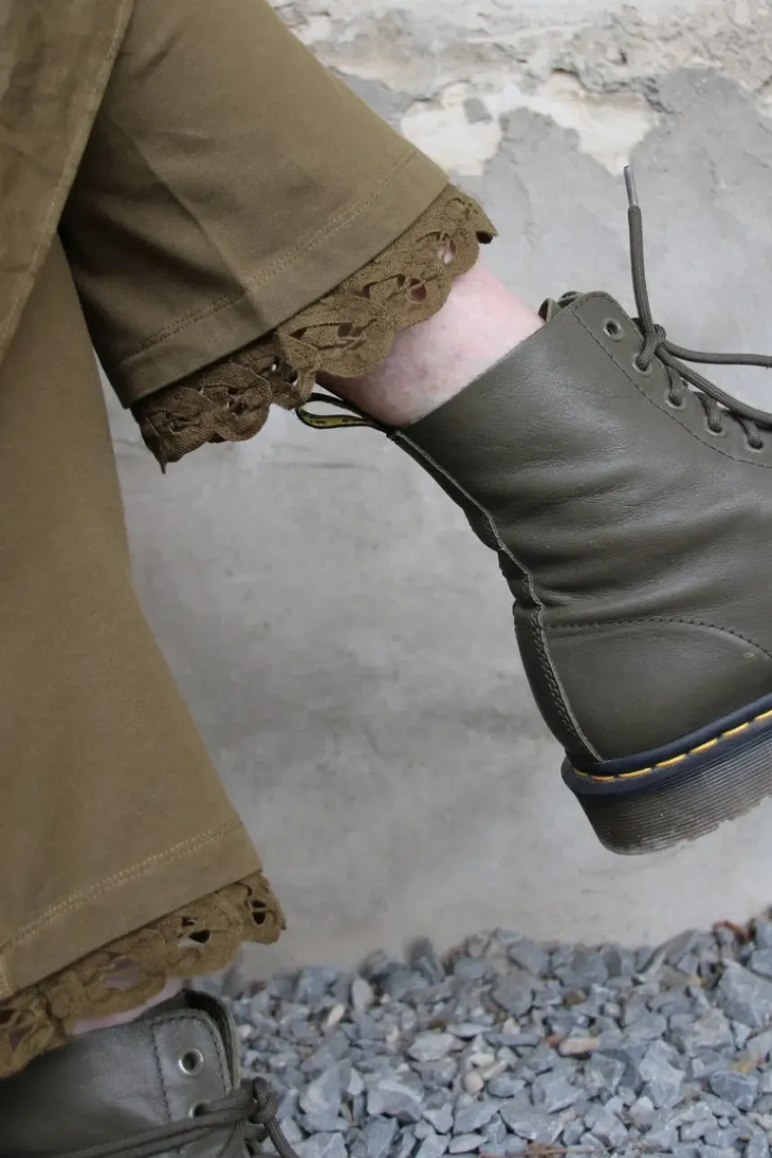 *Ewa i Walla Leggings 11410 ELLEN in olivgrün (olive) - softe Baumwolle mit Elasthan