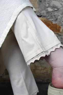 Ewa i Walla Leggins ELLEN 11417 in creme weiß (bone) - Jersey aus Baumwolle