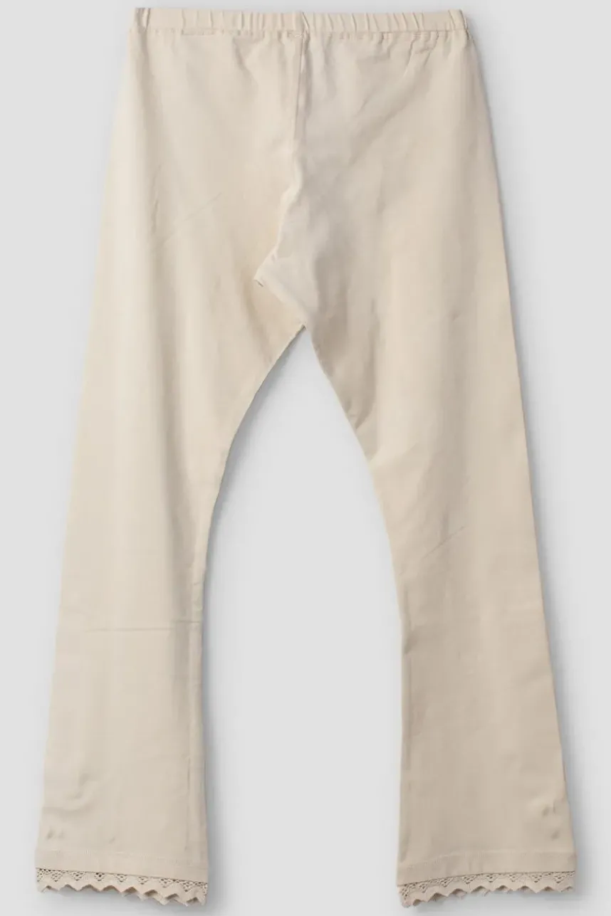 Ewa i Walla Leggins ELLEN 11417 in creme weiß (bone) - Jersey aus Baumwolle