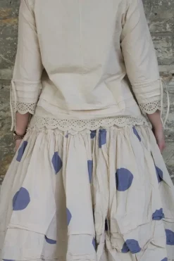 Ewa i Walla limitierte SUMMER SPECIALS Bluse 44789 in creme - softe Knitterbaumwolle